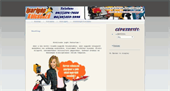 Desktop Screenshot of iparigepkolcsonzo.hu